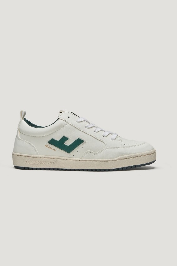 Flamingos Life Herren vegan Sneaker Roland V.10 Panna Cypress WeiÃŸ & GrÃ¼n